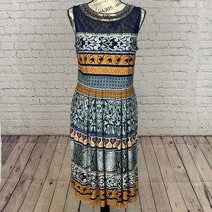 Covington Blue & Gold with Blue Mesh top & Glam!